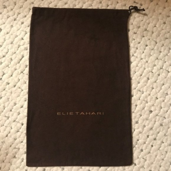Elie Tahari Handbags - ELIE TAHARI Drawstring Suede DUST BAG boots shoes